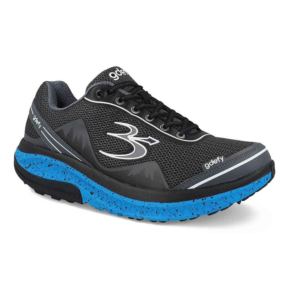 Gravity Defyer Re-Defy Men's Mightywalk Athletic Shoes Black Blue - YB9024MLU