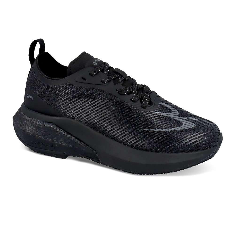 Gravity Defyer Re-Defy Women's Astrorun Slip Resistant Athletic Shoe Black - YB9051FSR