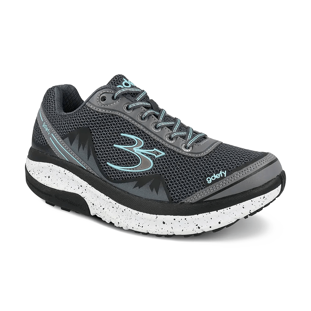 Gravity Defyer Re-Defy Women's Mightywalk Athletic Shoes Gray Blue - YB9024FUG