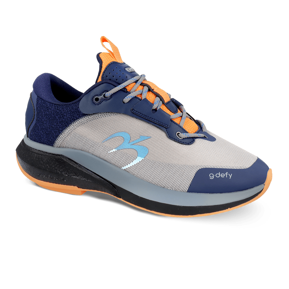 Gravity Defyer Re-Defy Men's Mightyglide Athletic Shoes Blue Gray - YB9056MUG