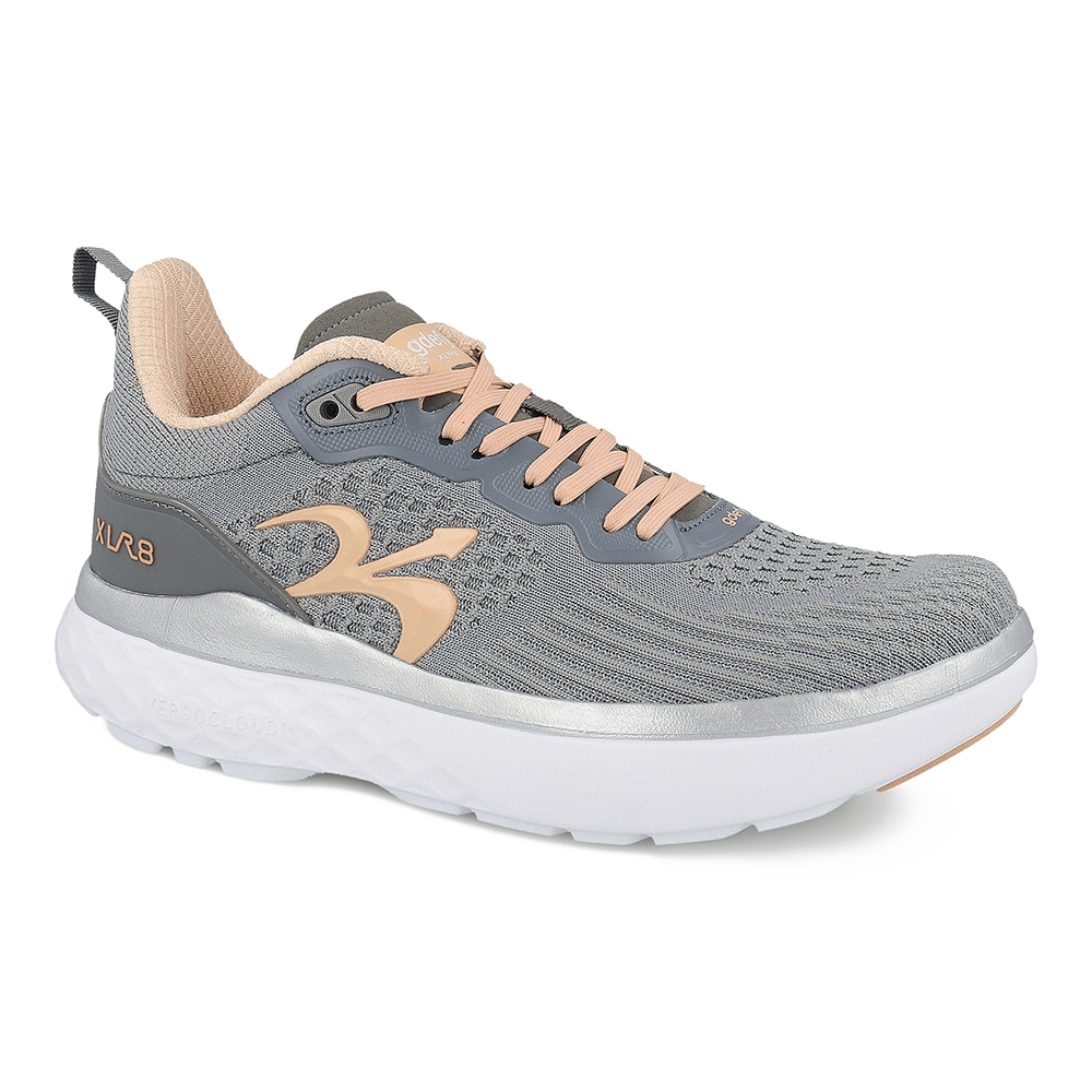 Gravity Defyer Re-Defy Women's XLR8 Athletic Shoes Gray Peach - YB9034FGP