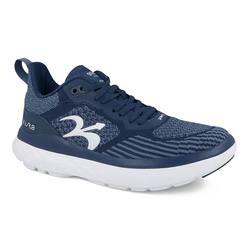 Gravity Defyer Re-Defy Men's XLR8 Athletic Shoes Blue White - YB9035MUW