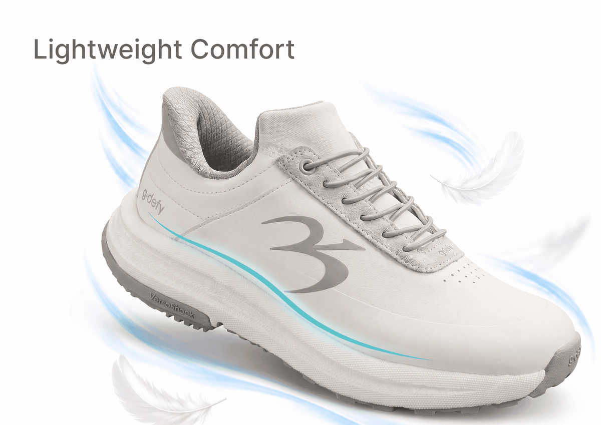 Gravity Defyer Men White QuantumWalk Slip-In Zero Hands