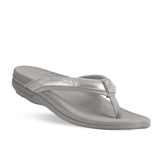 Gravity Defyer Re-Defy Women's Mary Sandals Silver Grey - YB7101FS