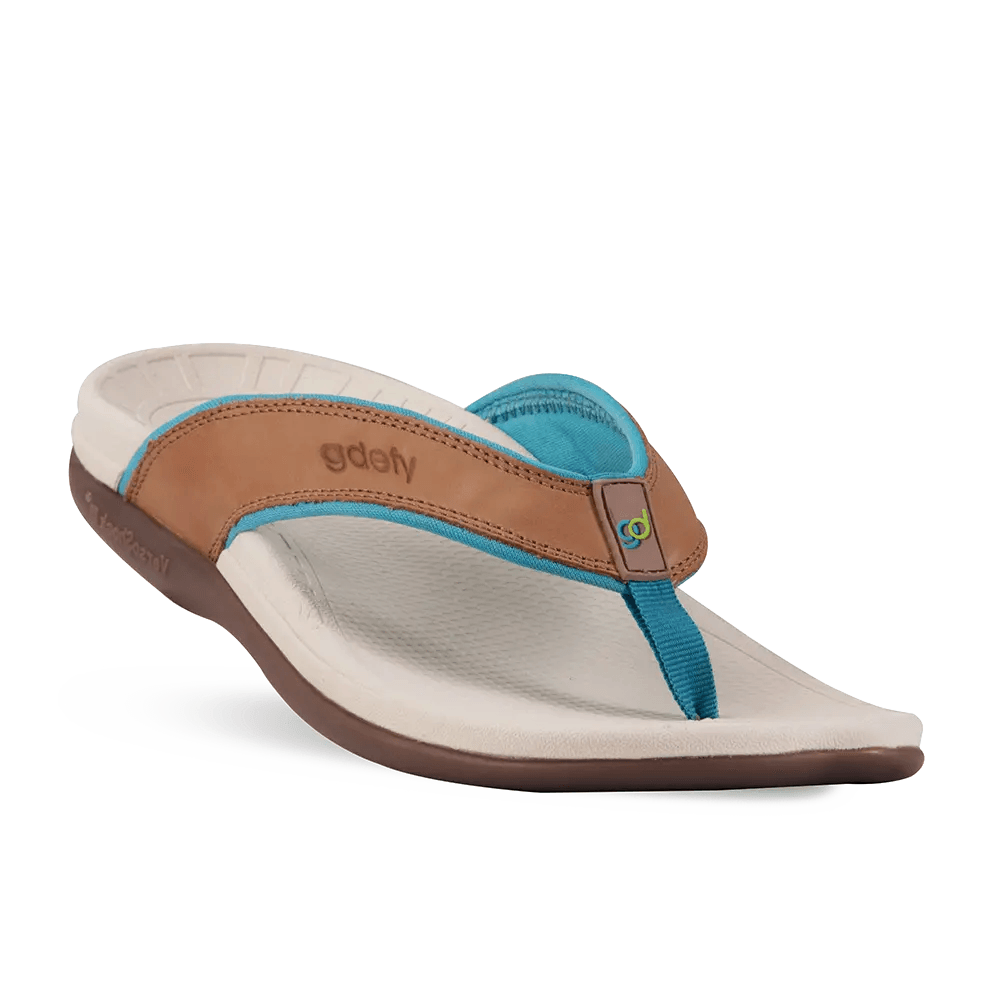 Gravity Defyer Re-Defy Women's Lynetta Sandals Taupe Turquoise - YB7107FBU