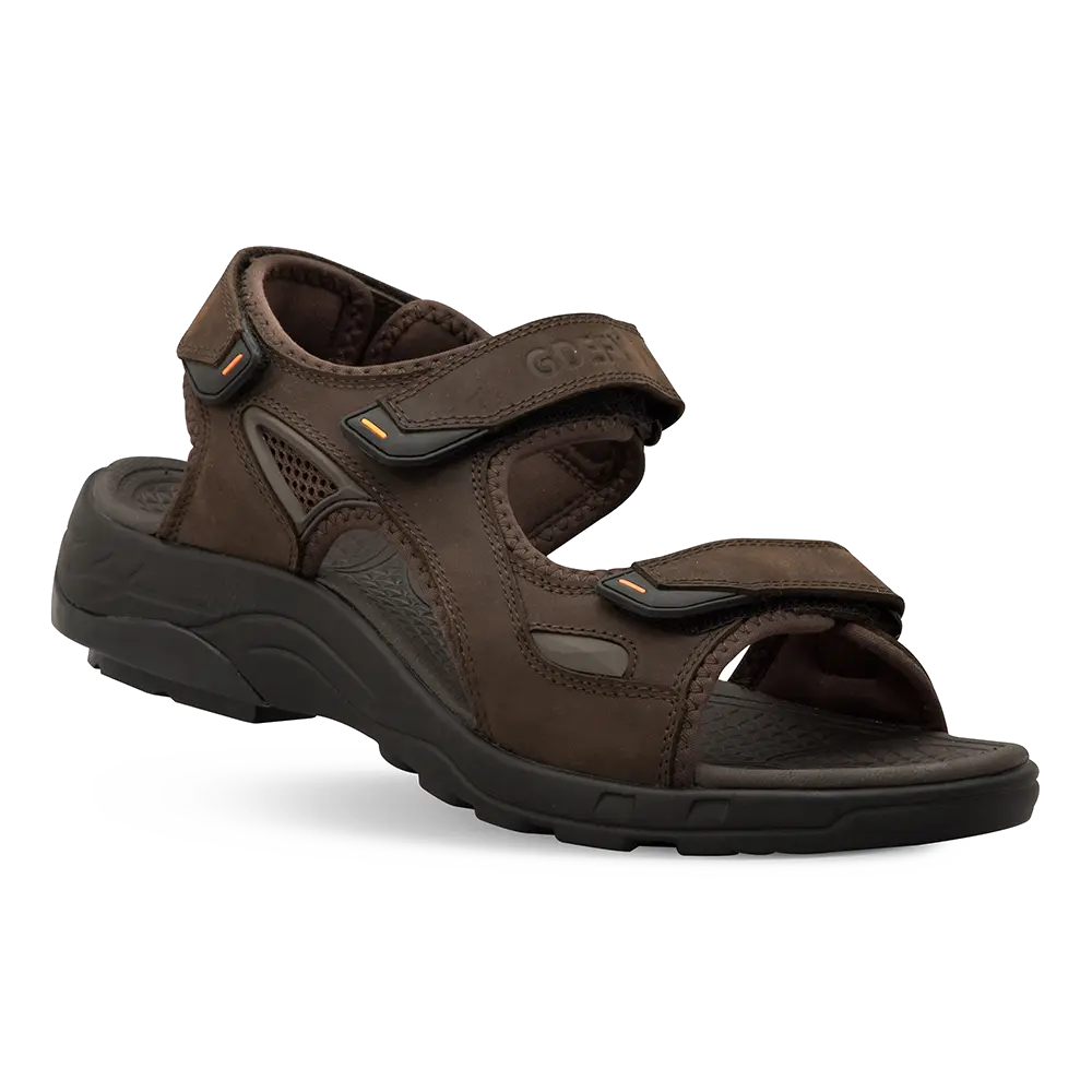 Gravity Defyer Re-Defy Men's Outpost Sandals Dark Brown - YB8161DB