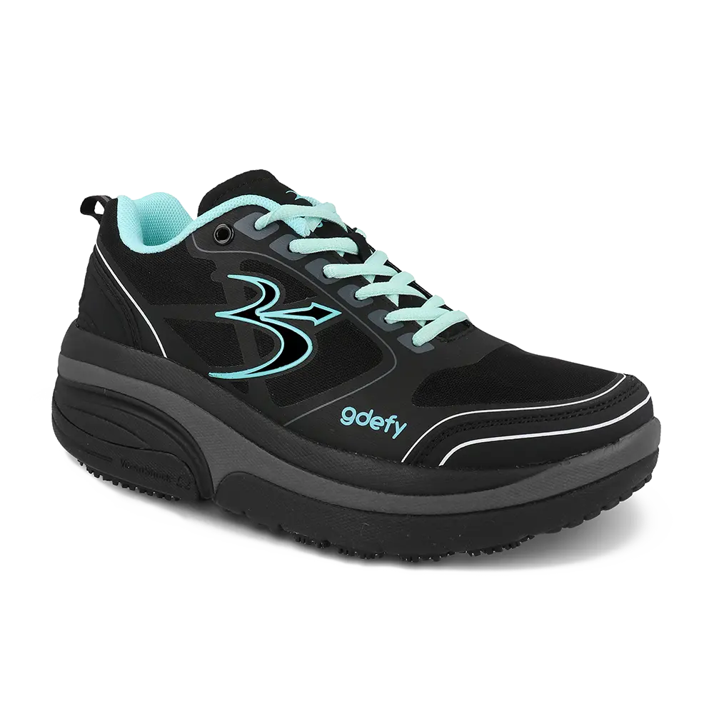 Gravity Defyer Re-Defy Women's Ion Athletic Shoes Black Teal - YB9022FTL