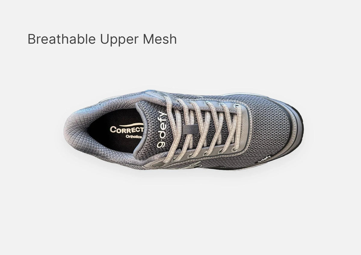 Gravity Defyer Women MightyWalk Gray Silver Slip On