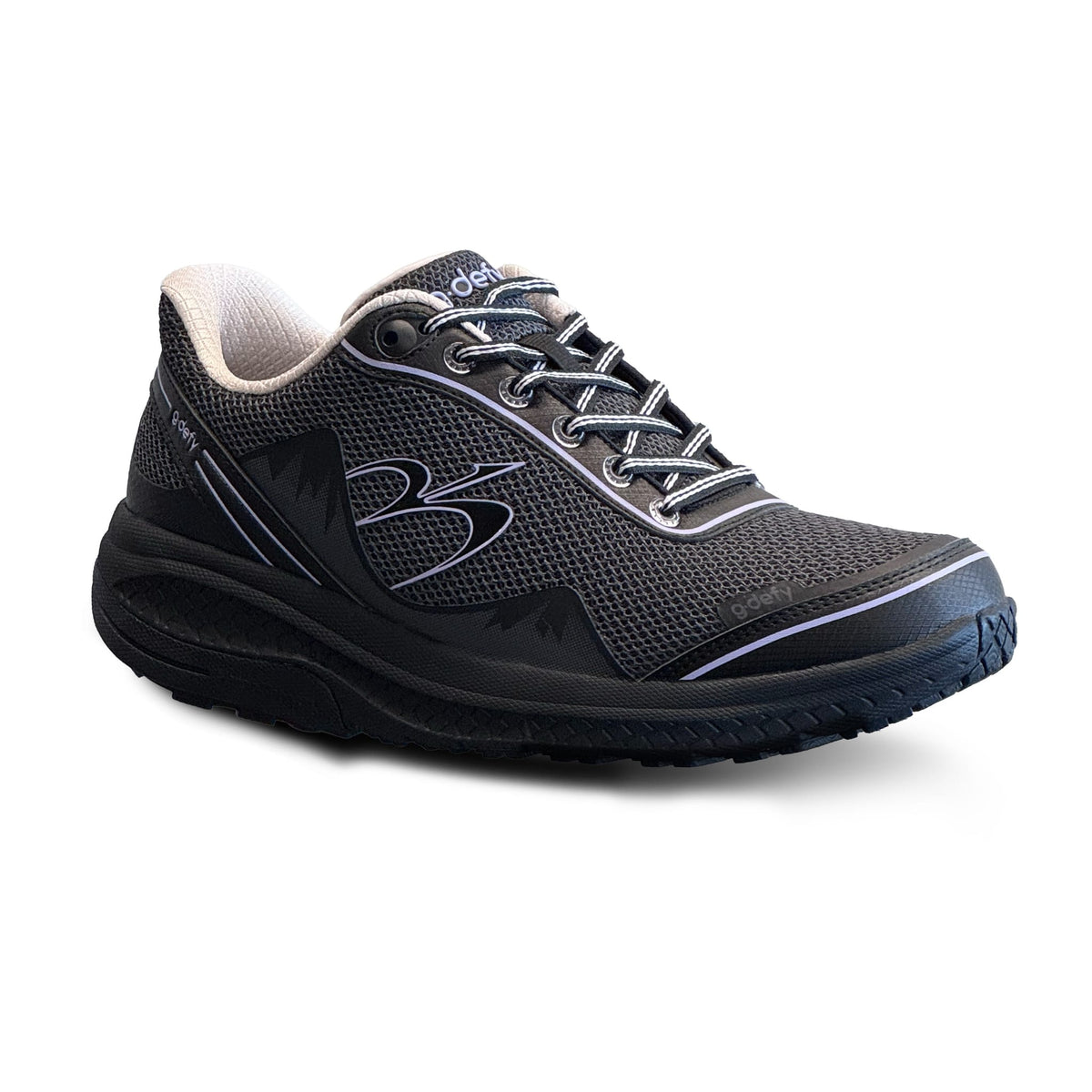 Gravity Defyer Women MightyWalk Black Purple Slip On