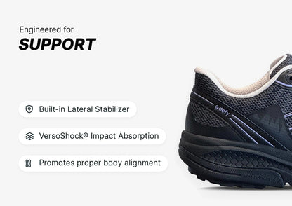 Gravity Defyer Women MightyWalk Black Purple Slip On