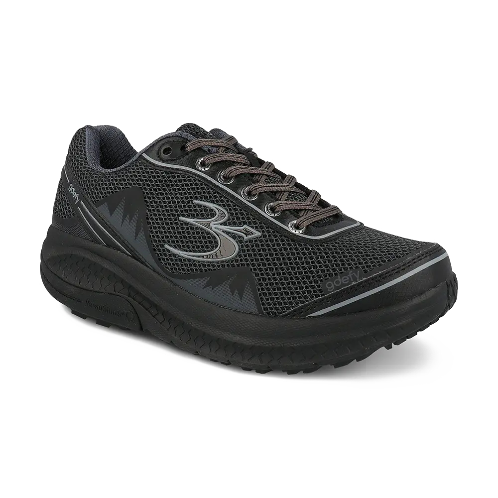 Gravity Defyer Re-Defy Women's Mightywalk Athletic Shoes Black Gray - YB9024FLS