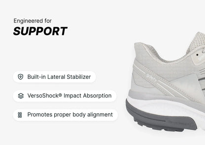 Gravity Defyer Women MightyWalk Light Gray Slip On