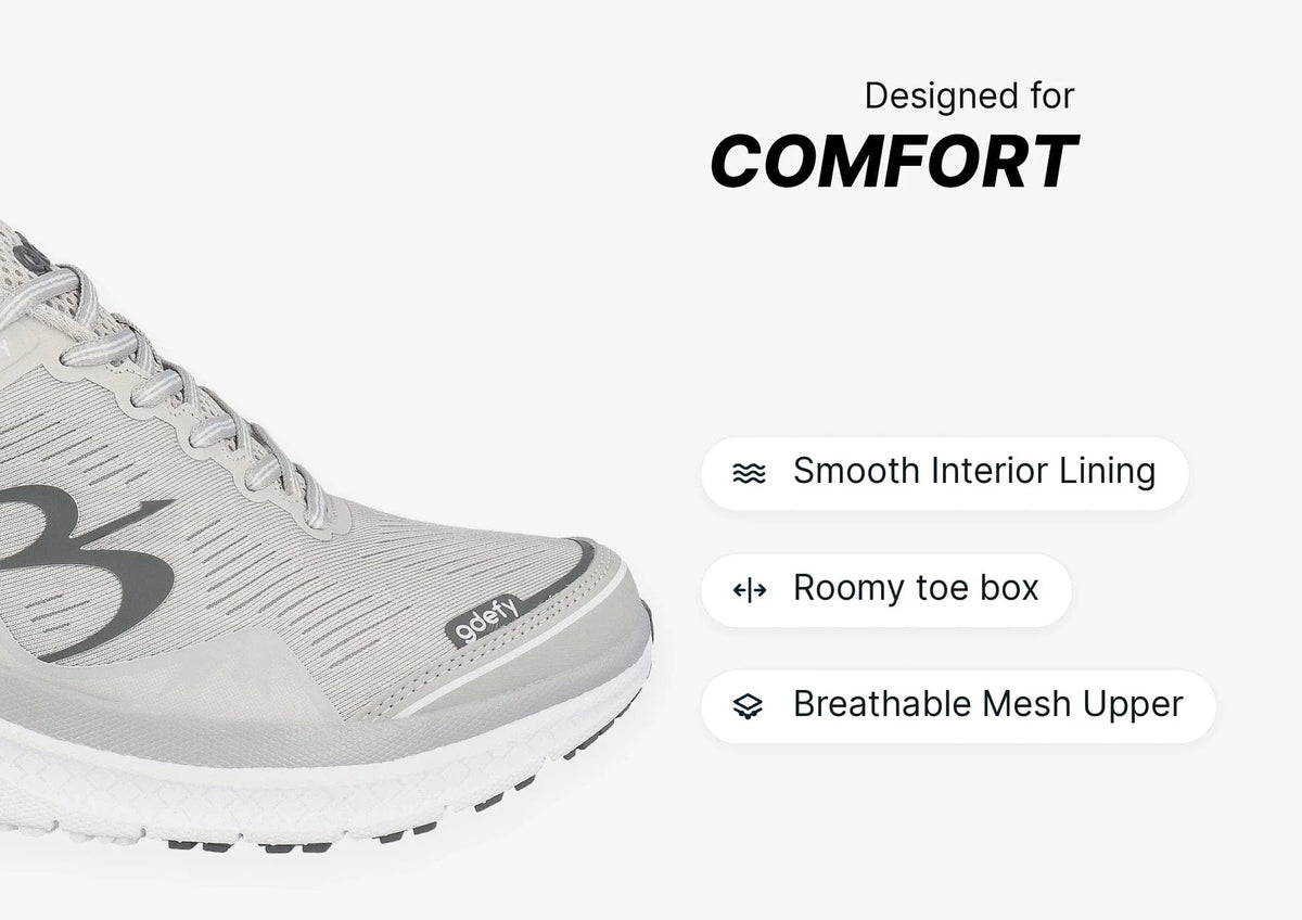 Gravity Defyer Women MightyWalk Light Gray Slip On