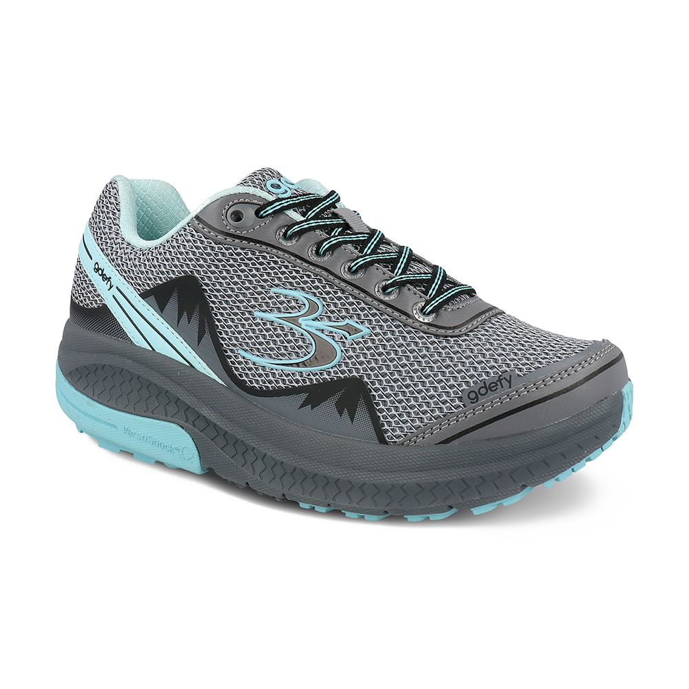 Gravity Defyer Re-Defy Women's Mightywalk Athletic Shoes Gray Blue - YB9024FSU