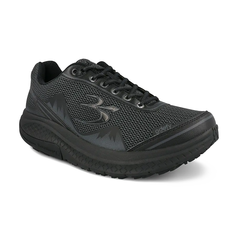 Gravity Defyer Re-Defy Men's Mighty Walk Atheltic Shoe Black Gray - YB9024MBB