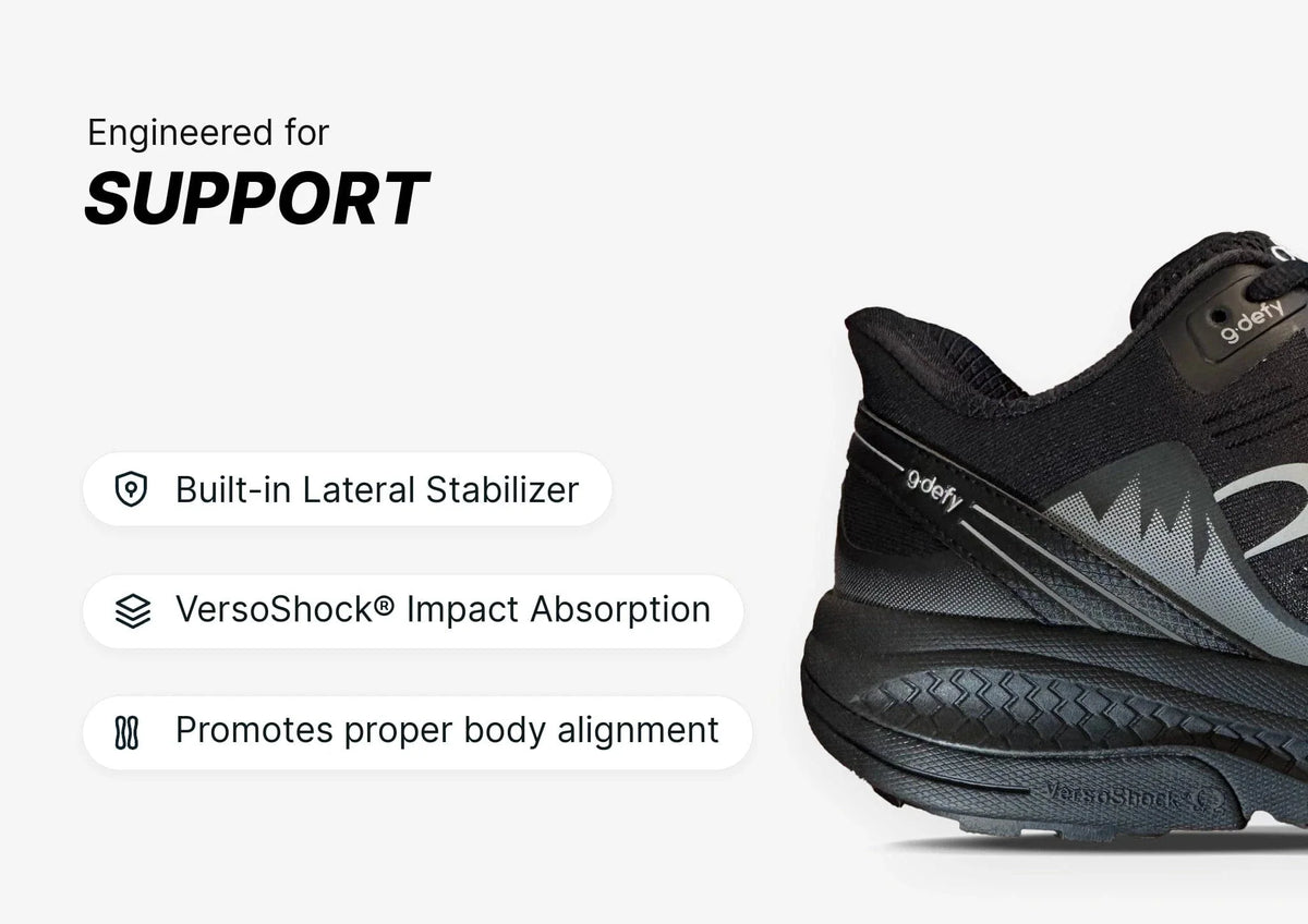 Gravity Defyer Men MightyWalk Black Slip On