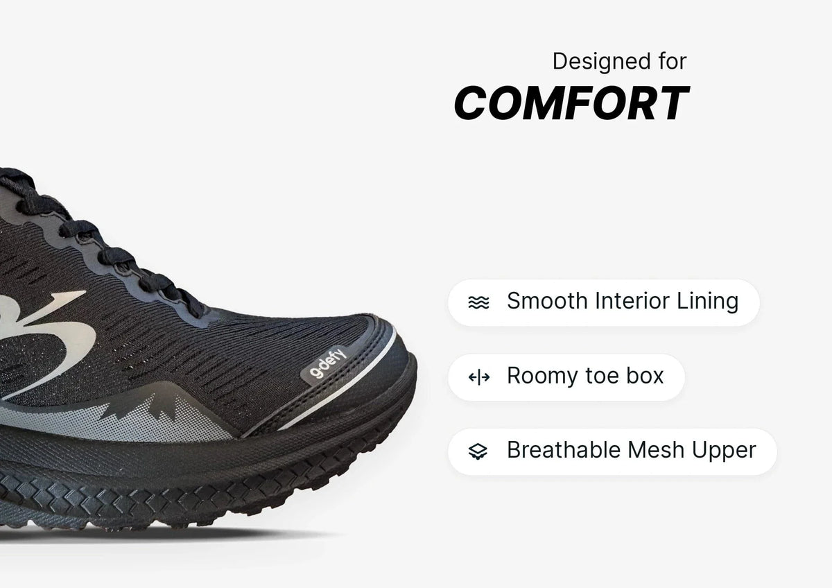 Gravity Defyer Men MightyWalk Black Slip On