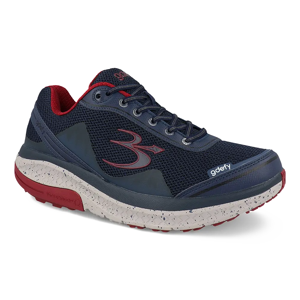 Gravity Defyer Re-Defy Men's Mightywalk Athletic Shoes Blue Red - YB9024MUR