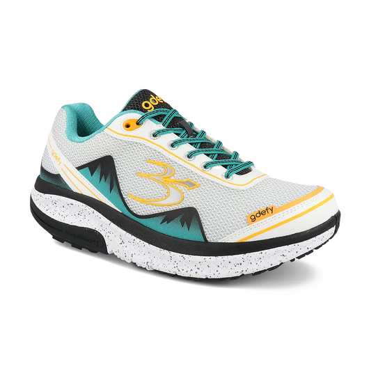 Gravity Defyer Re-Defy Men's Mightywalk Athletic Shoes White Green - YB9024MWG