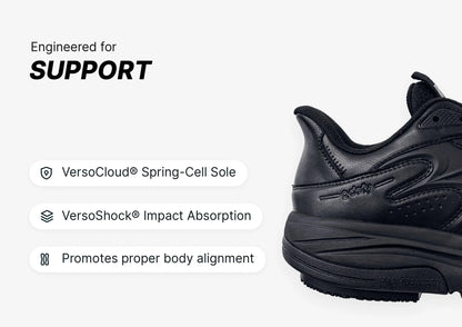 Gravity Defyer Men Energiya Black Slip Resistant Slip On