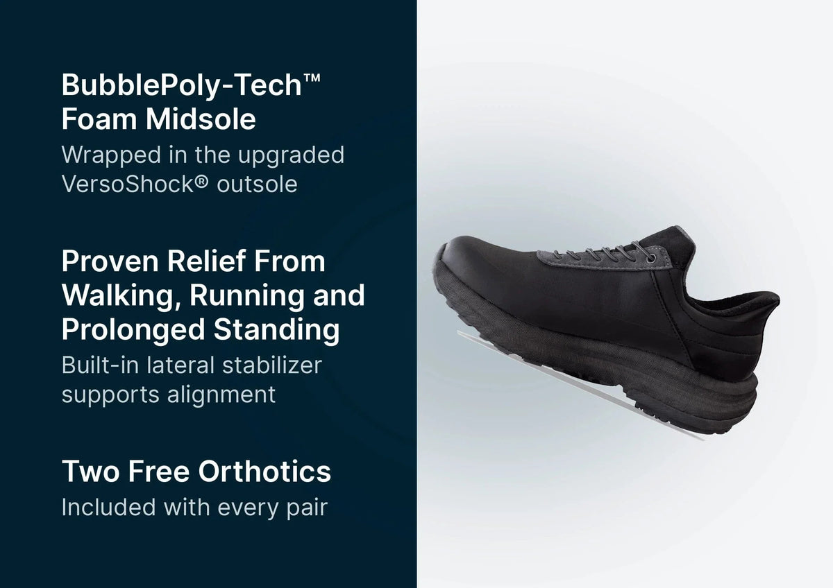 Gravity Defyer Women All Black QuantumWalk Slip-In Zero Hands
