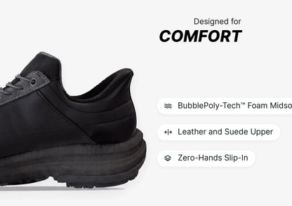 Gravity Defyer Women All Black QuantumWalk Slip-In Zero Hands