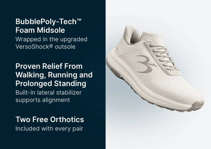 Gravity Defyer Women White QuantumWalk Slip-In Zero Hands