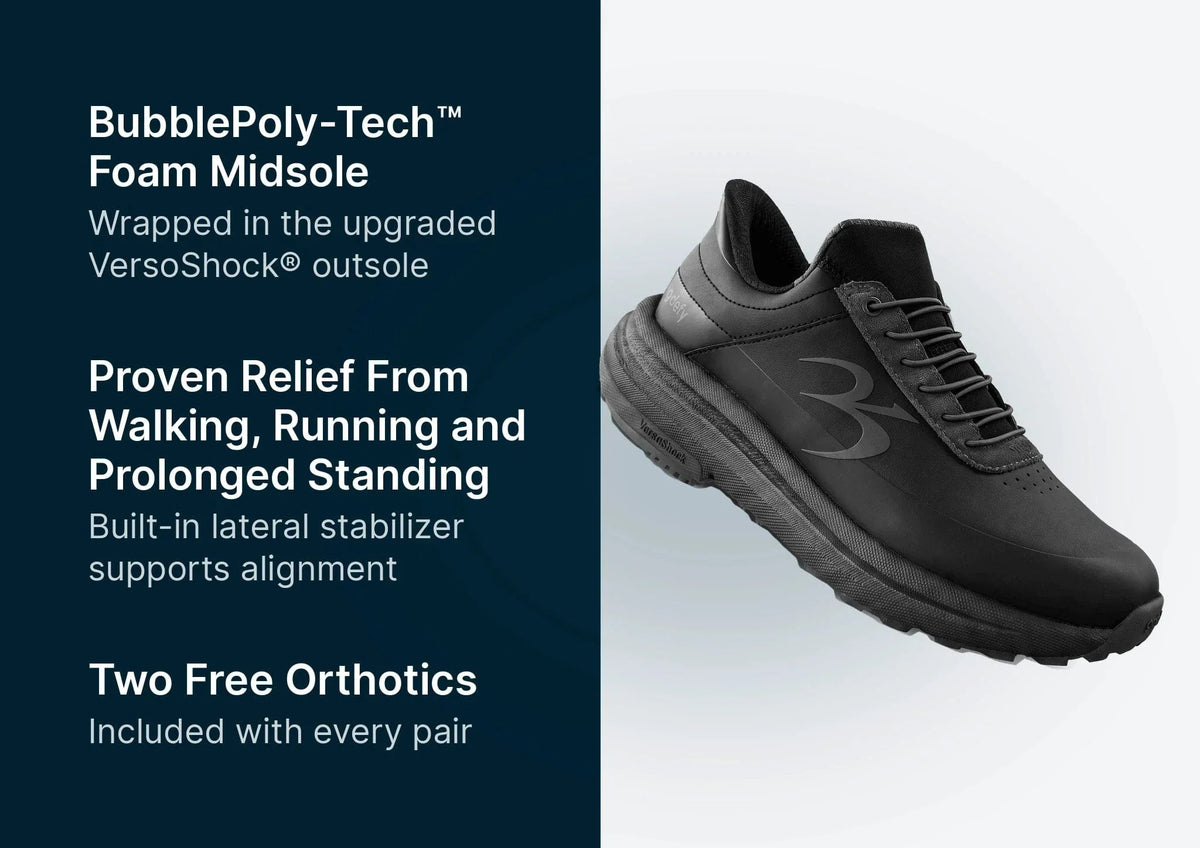 Gravity Defyer Men All Black QuantumWalk Slip-In Zero Hands