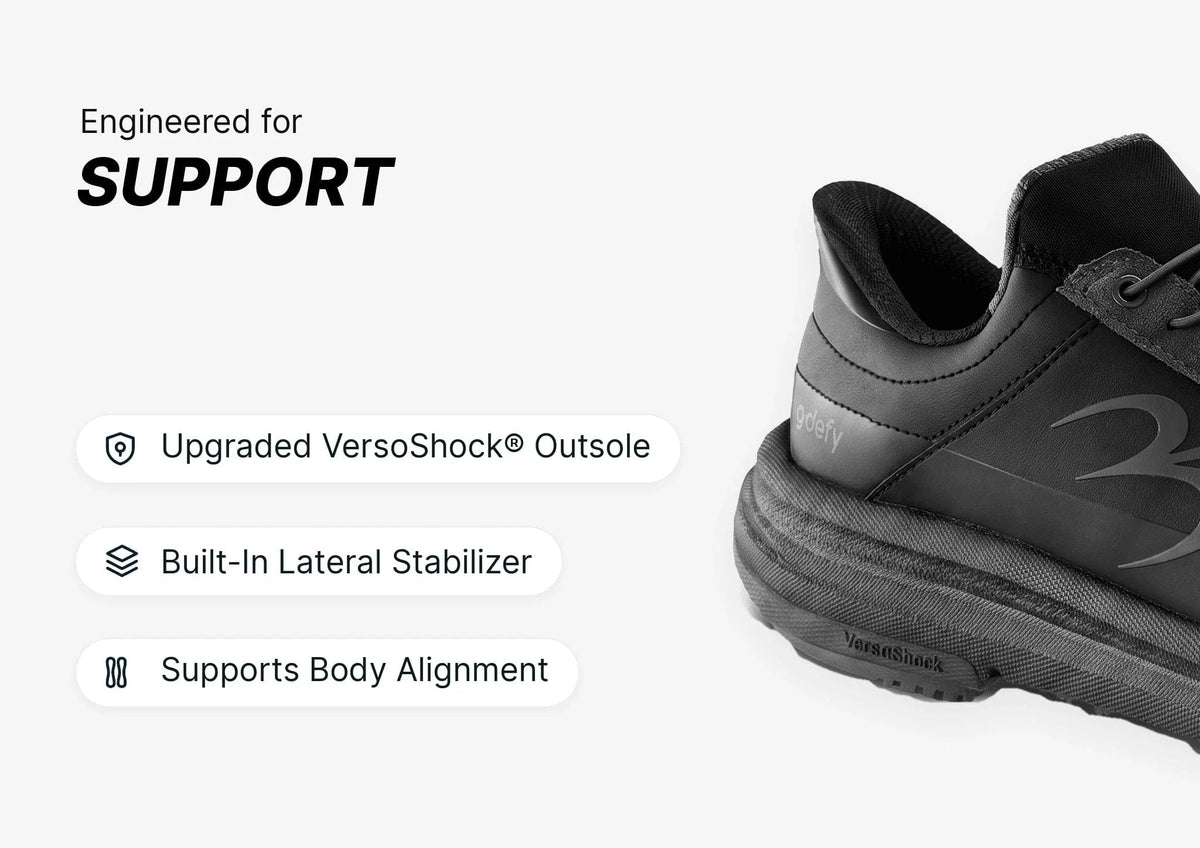 Gravity Defyer Men All Black QuantumWalk Slip-In Zero Hands