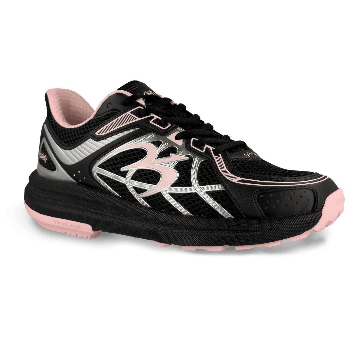 Gravity Defyer Women Black & Pink SuperWalk 2.0 Slip-In Zero Hands