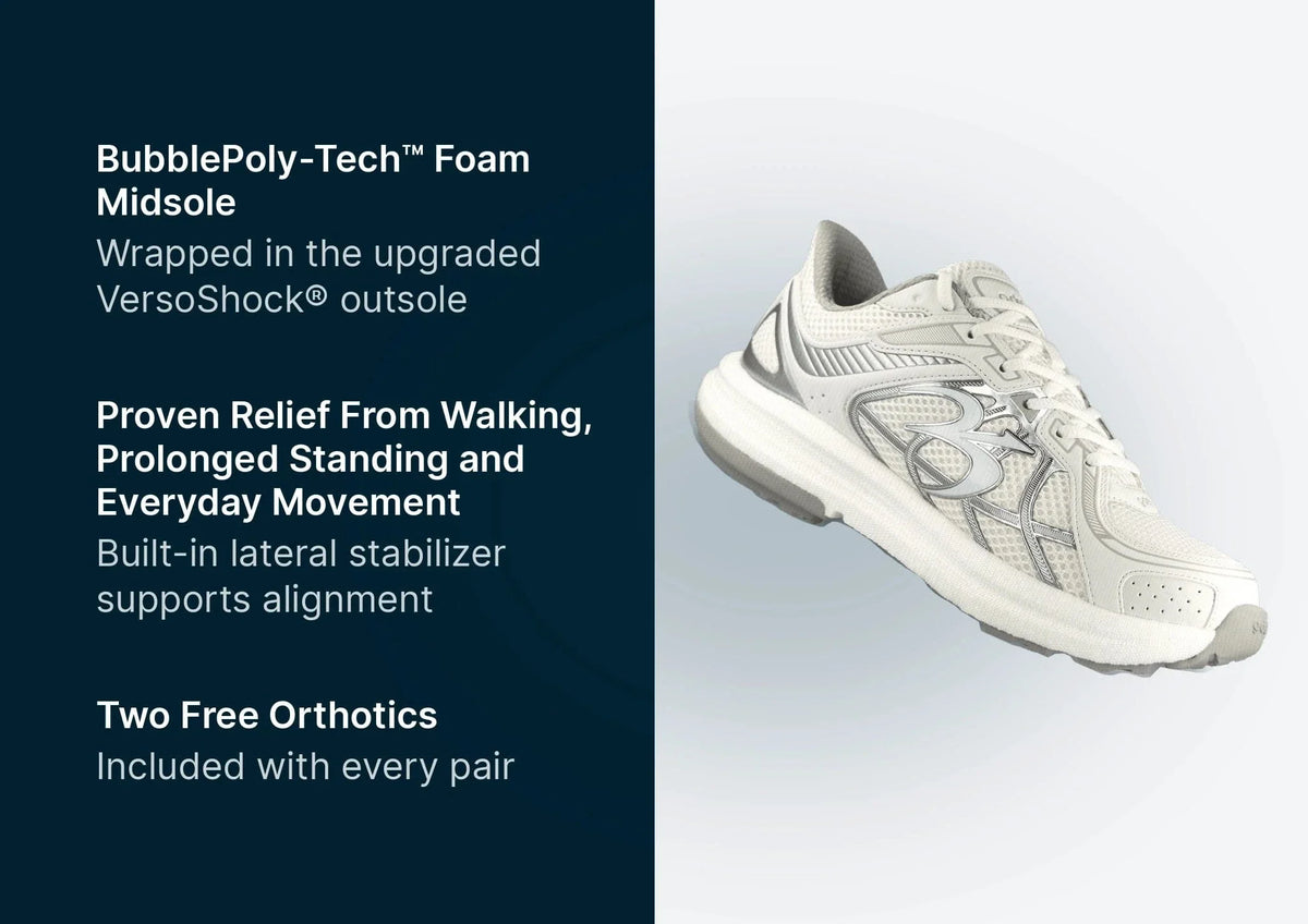 Gravity Defyer Men White SuperWalk 2.0 Slip-In Zero Hands