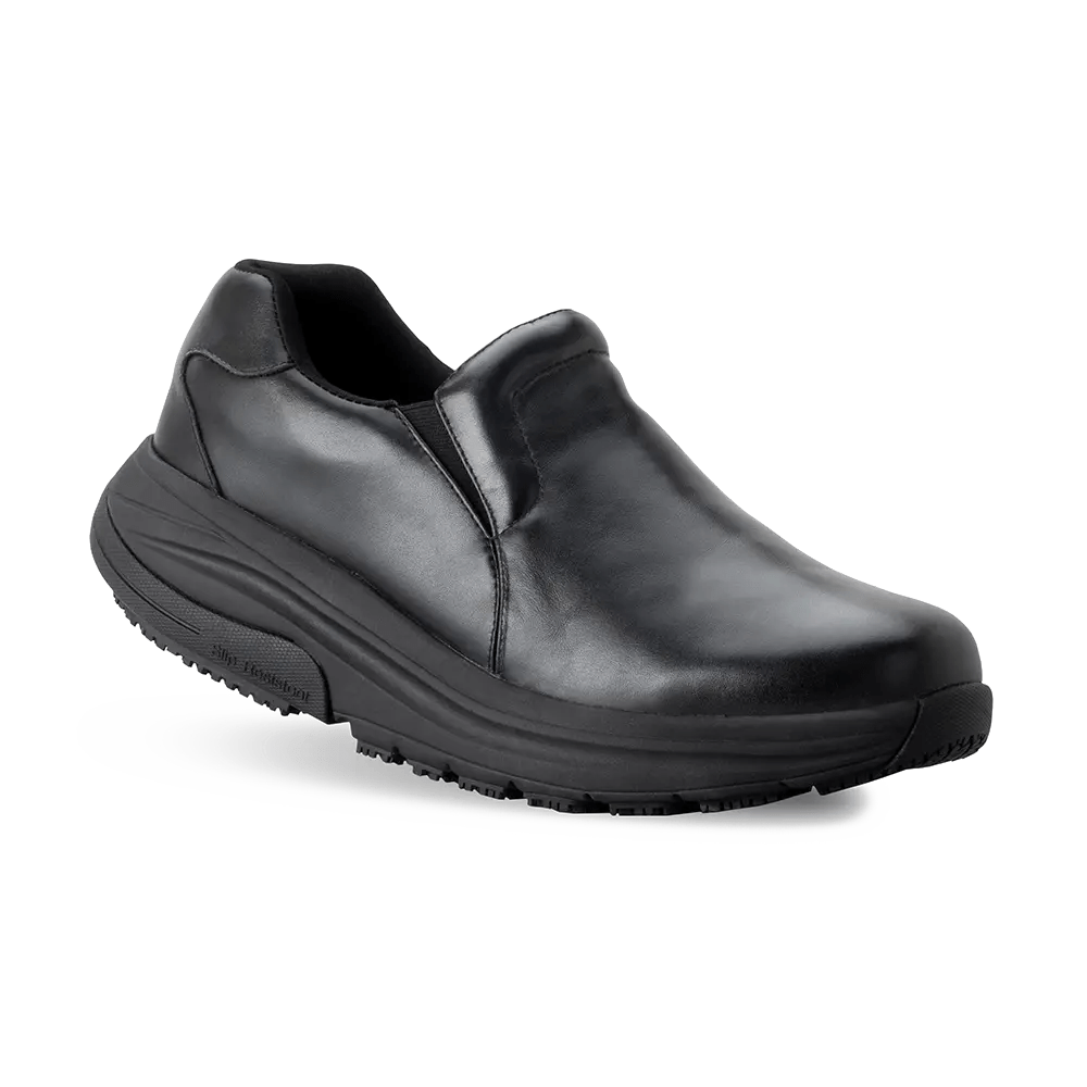 Gravity Defyer Re-Defy Men's Compass2.0 Leather Clog Shoes Black - YB9038MBL