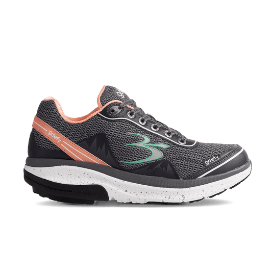 Gravity Defyer Re-Defy Women's Mightywalk Athletic Shoes Gray Salmon - YB9024FGP