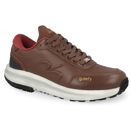 Gravity Defyer Re-Defy Men's Starglide Leather Casual Brown - YB9057MBR