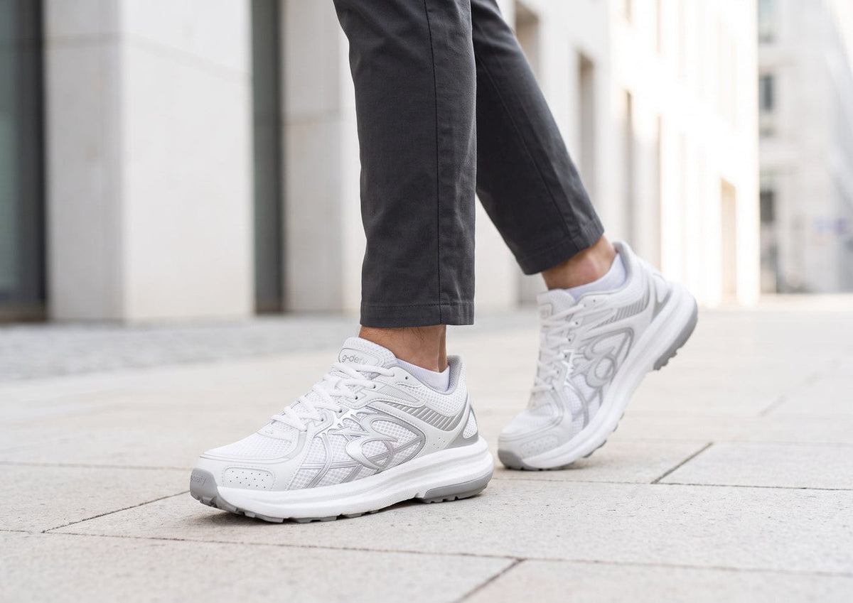 Gravity Defyer Men White SuperWalk 2.0 Slip-In Zero Hands